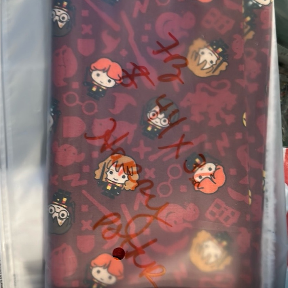 6 pcs POTTER Fabric as shown in pics 2- first last. 1 piece each the middle two - Picture 2 of 4